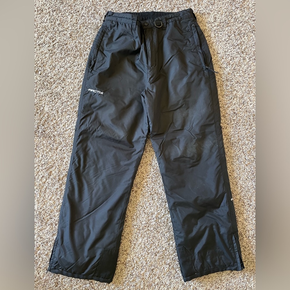 Arctix Snow Pants Ski Pants Snowboarding Size Youth XL 18/20 Black EUC
